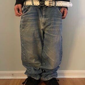 Relaxed Fit Light Blue Jeans for Men